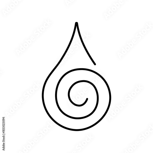 Water icon vector. Rain illustration sign. Watering symbol. Moisture Logo. 