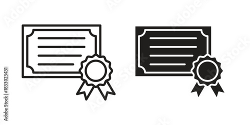 Diploma icon silhouette abstract design. vector clipart designs