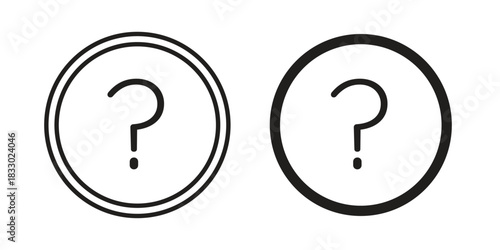 Doubts button icon silhouette abstract design. vector clipart designs