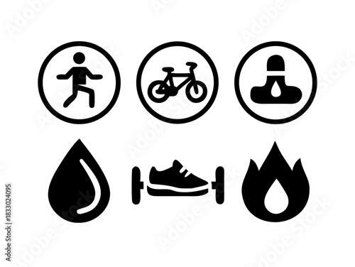 A black and white image of a white cat sitting on a wooden floor