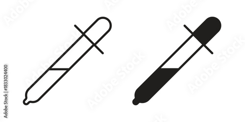 Dropper icon silhouette abstract design. vector clipart designs