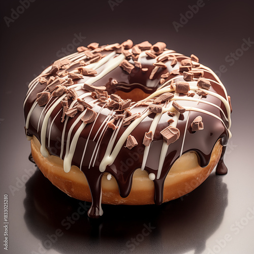 Double Chocolate Glazed Donut