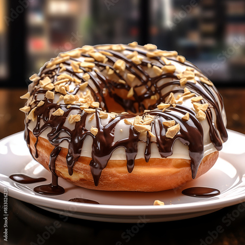 
Peanut Caramel Glazed Donut
