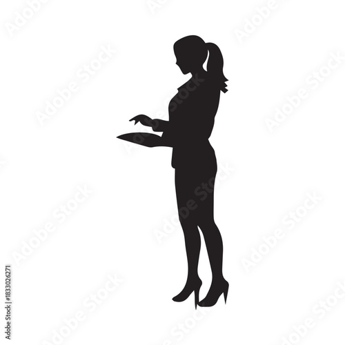 silhouette of a woman
