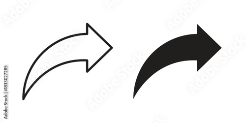 Forward icon silhouette abstract design. vector clipart designs