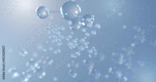 Wallpaper Mural Ceftolozane rotating 3D model of antibiotic, seamless looped video
 Torontodigital.ca