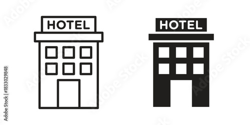 hotel icon silhouette abstract design. vector clipart designs
