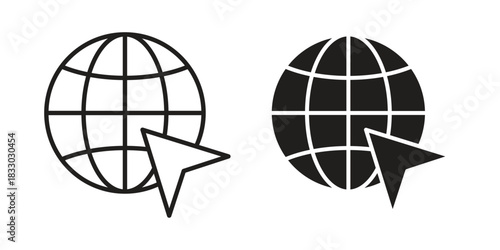 Internet icon silhouette abstract design. vector clipart designs