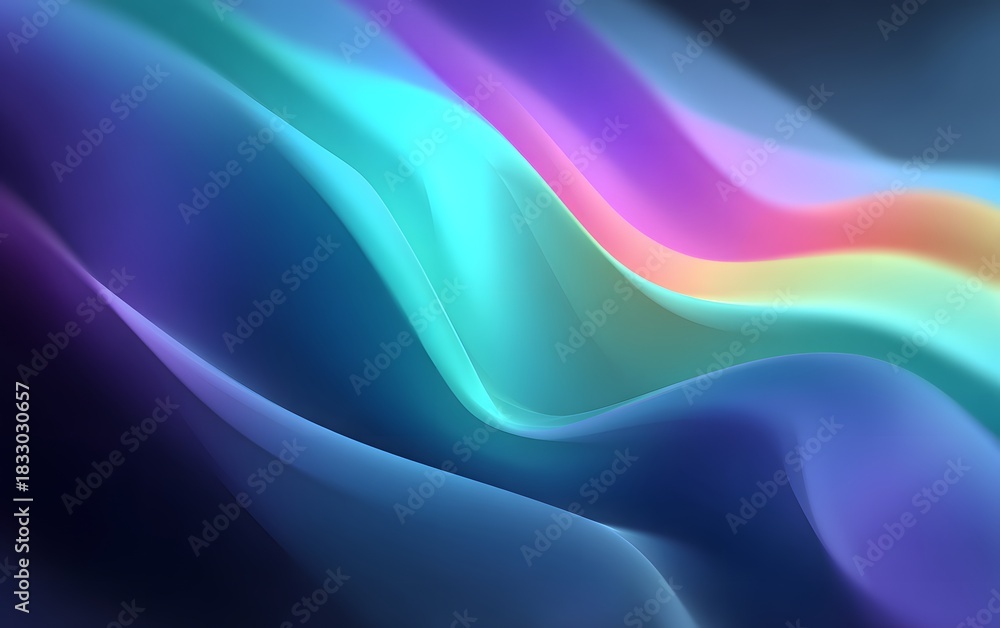 Fototapeta premium Abstract fluid gradient background with soft colors blending. 
