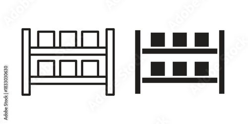 Inventory icon silhouette abstract design. vector clipart designs