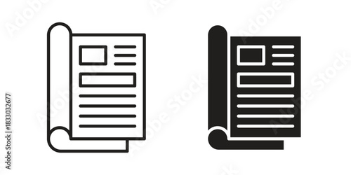 Magazines icon silhouette abstract design. vector clipart designs