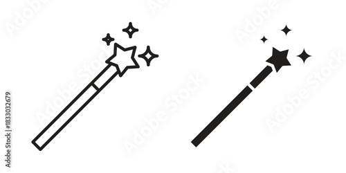 Magic icon silhouette abstract design. vector clipart designs