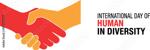 International day of human in diversity. unity and cooperation