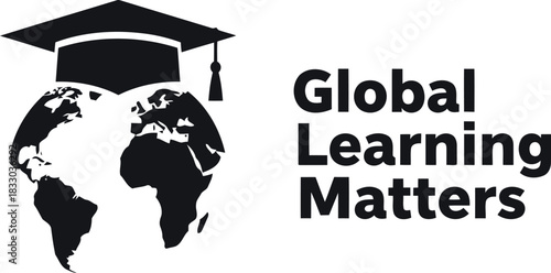 Global learning matters for worldwide education success concept