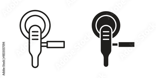 Polisher icon silhouette abstract design. vector clipart designs