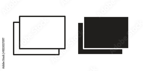 Pop up icon silhouette abstract design. vector clipart designs