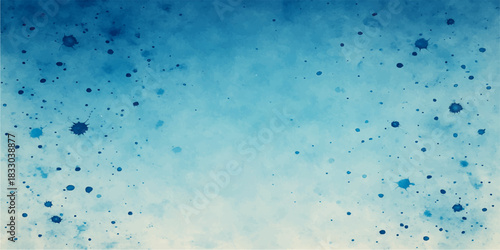Blue vintage old paper texture with grunge pattern and water drop marks, ideal for retro art scrapbook design backdrop