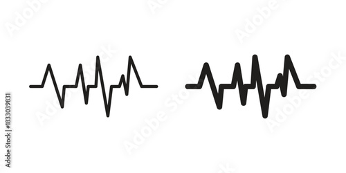 Sound wave icon silhouette abstract design. vector clipart designs