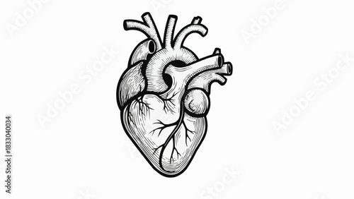vector illustration of a human skull