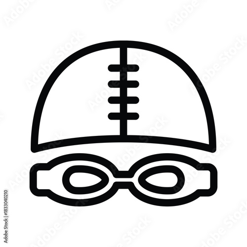 Swimming goggles icon
