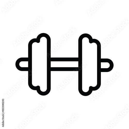 Dumbbell weight icon