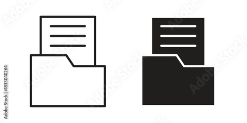 Store files icon silhouette abstract design. vector clipart designs