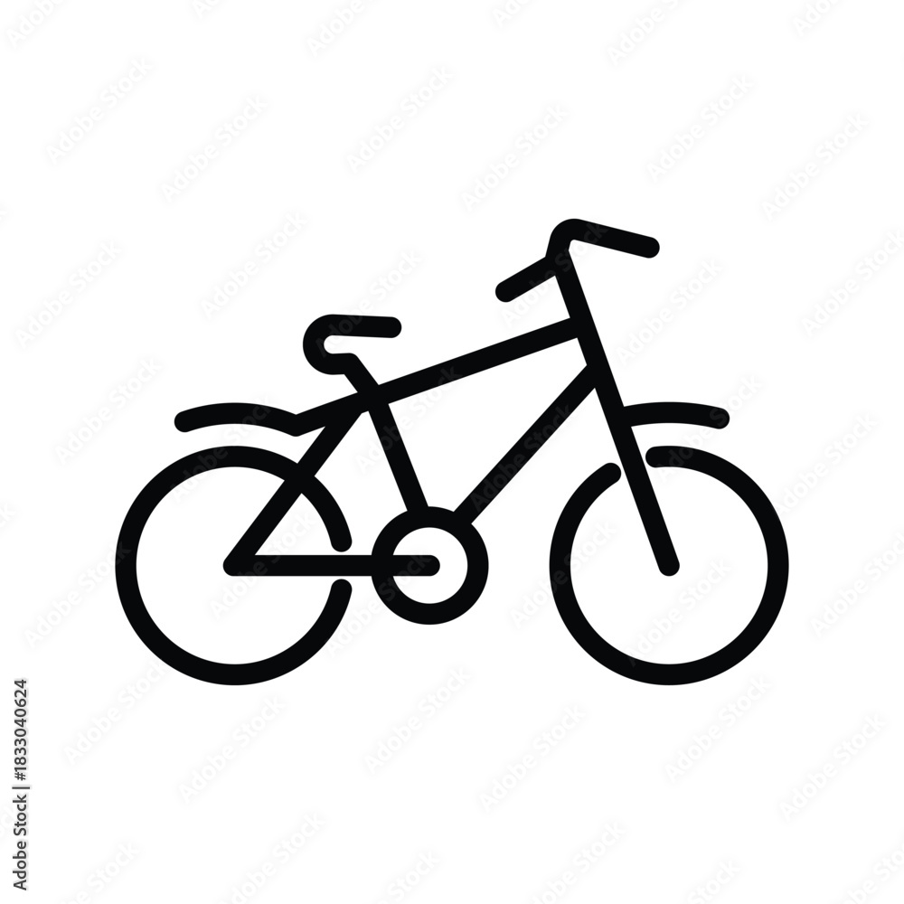 Fototapeta premium Bicycle vehicle icon