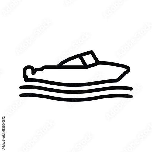 Speed boat icon