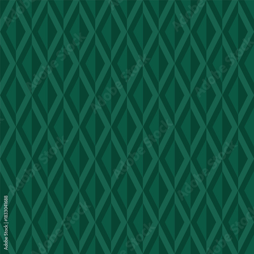 Dark green seamless pattern, Christmas background, vector illustration.