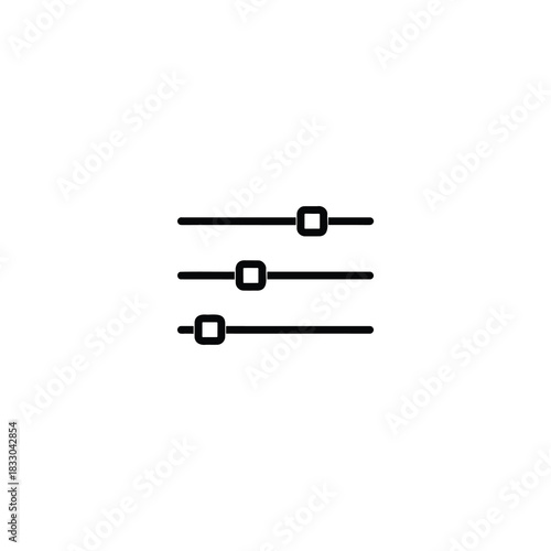 Minimalist Slider Settings Icon