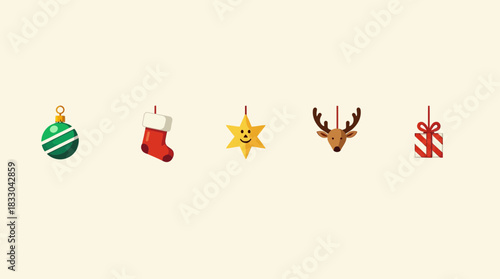 Small Christmas Mini Icons Set