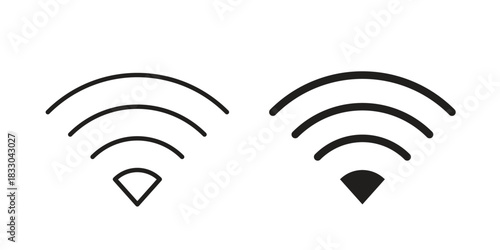 Wifi icon silhouette abstract design. vector clipart designs