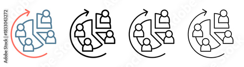 Segmentation Icon Collection Set Different Style