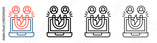 User Engagement Icon Collection Set Different Style