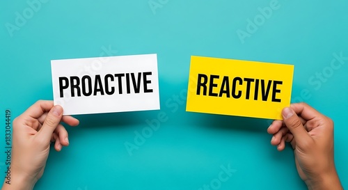 Proactive versus reactive approach in business strategy