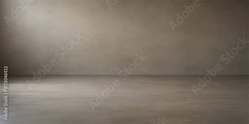Dark empty vintage interior room with dirty gray concrete wall and floor texture design backdrop