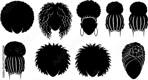 Elegant Afro Silhouette Women Collection Set