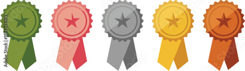 Colorful abstract ribbons on white background design. A dynamic arrangement of vibrant, flowing ribbons creating an abstract visual on a clean white backdrop. Suitable for various design applications.