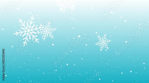 Falling snow animation