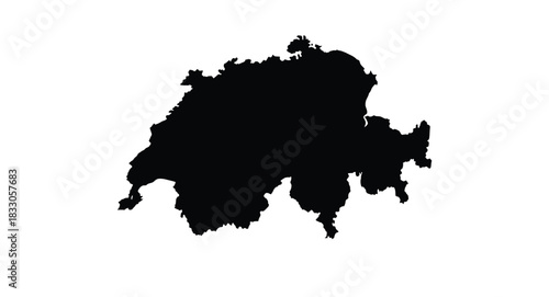 Democratic republic of the congo silhouette map on white background