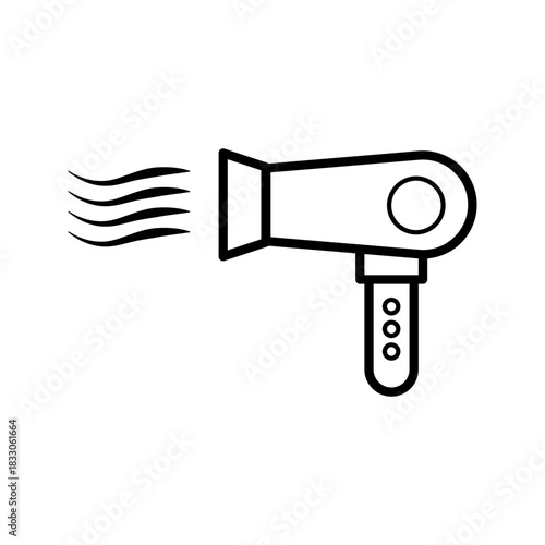  hair dryer icon vector illustration