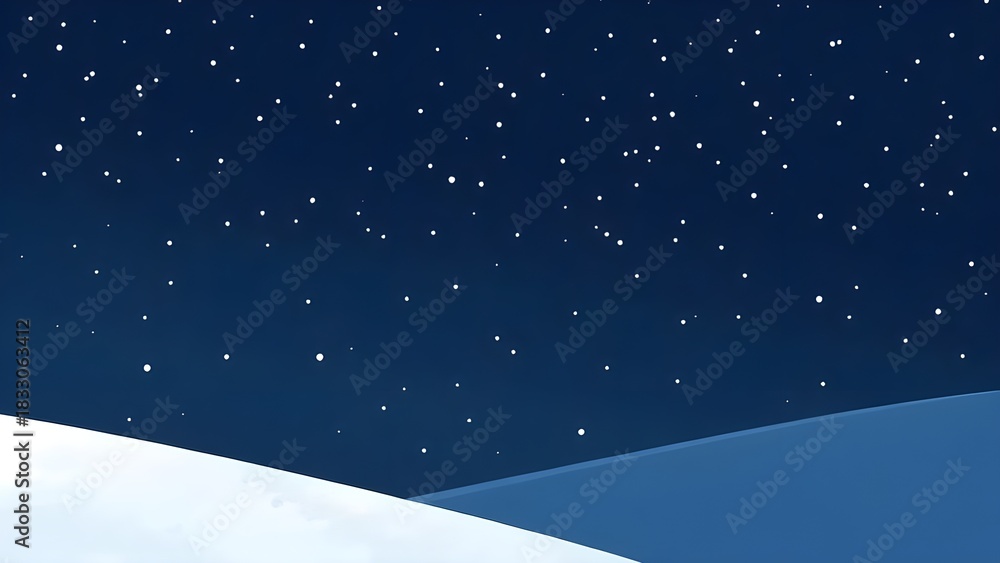 Naklejka premium 밤하늘에 반짝이는 별똥별 a twinkling shooting star in the night sky
