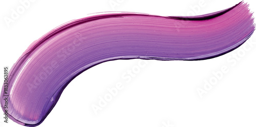 Purple paint stroke with a glossy finish perfect for artistic designs.