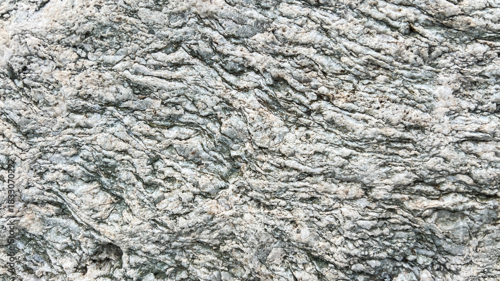 Fototapeta premium Close-up texture of rough gray rock surface with natural patterns