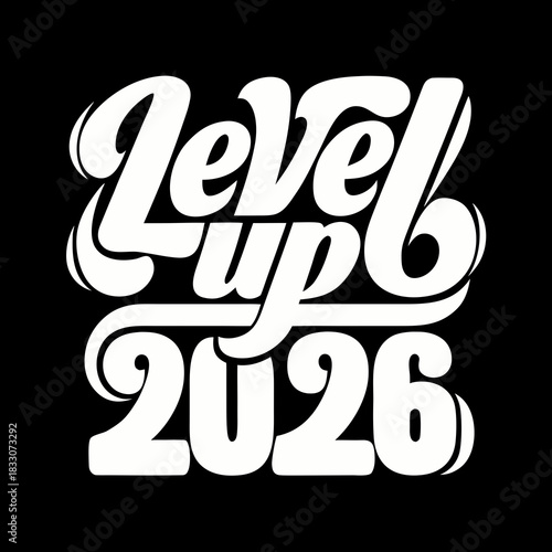Level Up 2026 Retro Typography gaming
