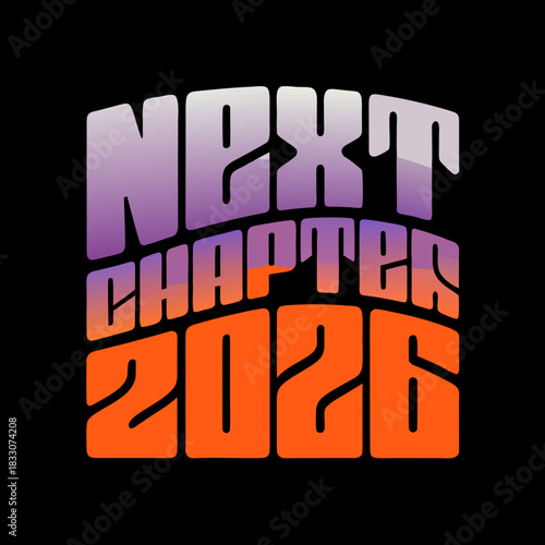 Next Chapter 2026 text with gradient and bold font