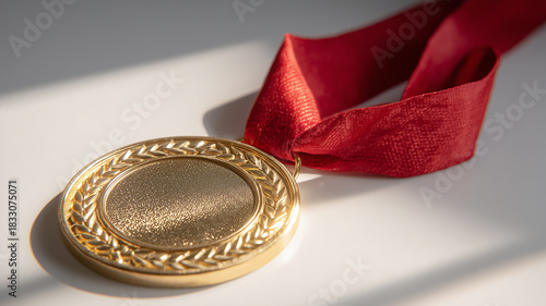 A gold medal symbolizing recognition of achievement and the concept of celebrating personal or professional success through merit and accomplishment.
