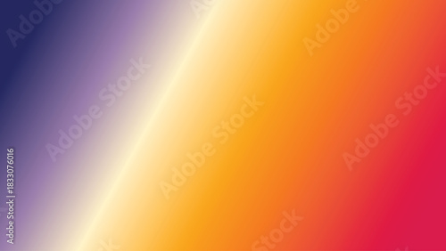 A vibrant gradient background featuring a smooth transition from deep blue and purple hues to warm tones of orange, yellow, and red, creating a colorful backdrop