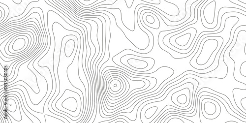 Topographic map background with geographic grid for hiking and mountain sport. luxury topographic wavy pattern and geographic grid map design. paper texture Imitation of a geographical map shades.