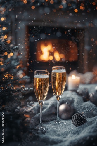 Celebrate the Holiday Season With Festive Drinks by the Fireplace